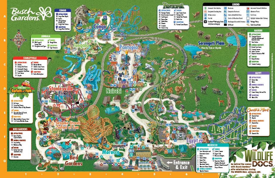 Busch Gardens Va Park Map Pdf